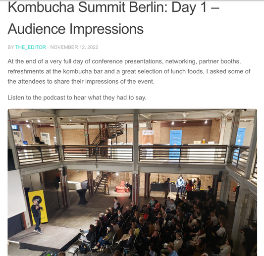 KOMBUCHA PRUULIJAD ÜLE MAAILMA KOGUNESID BERLIINIS