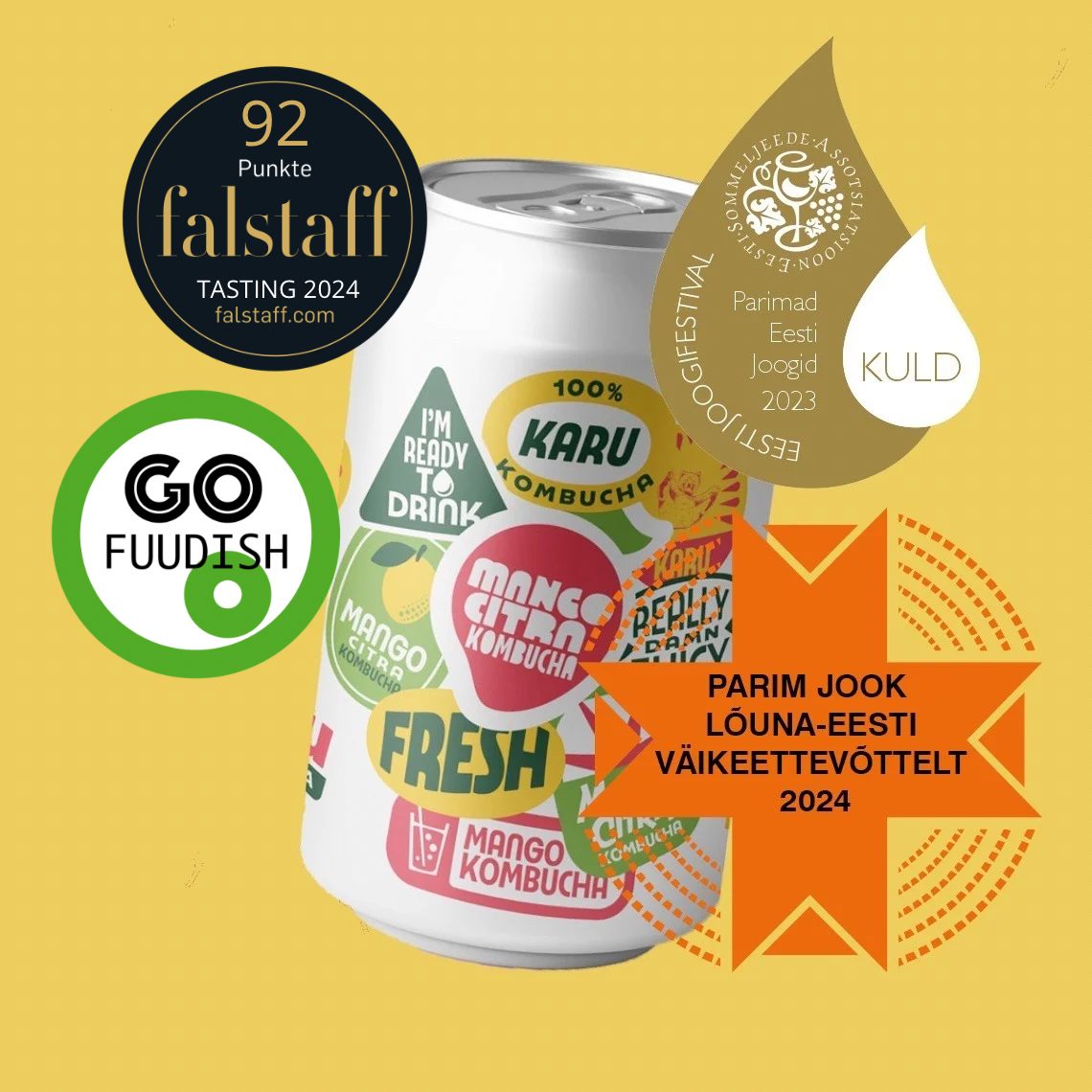 Mango- Citra Kombucha
